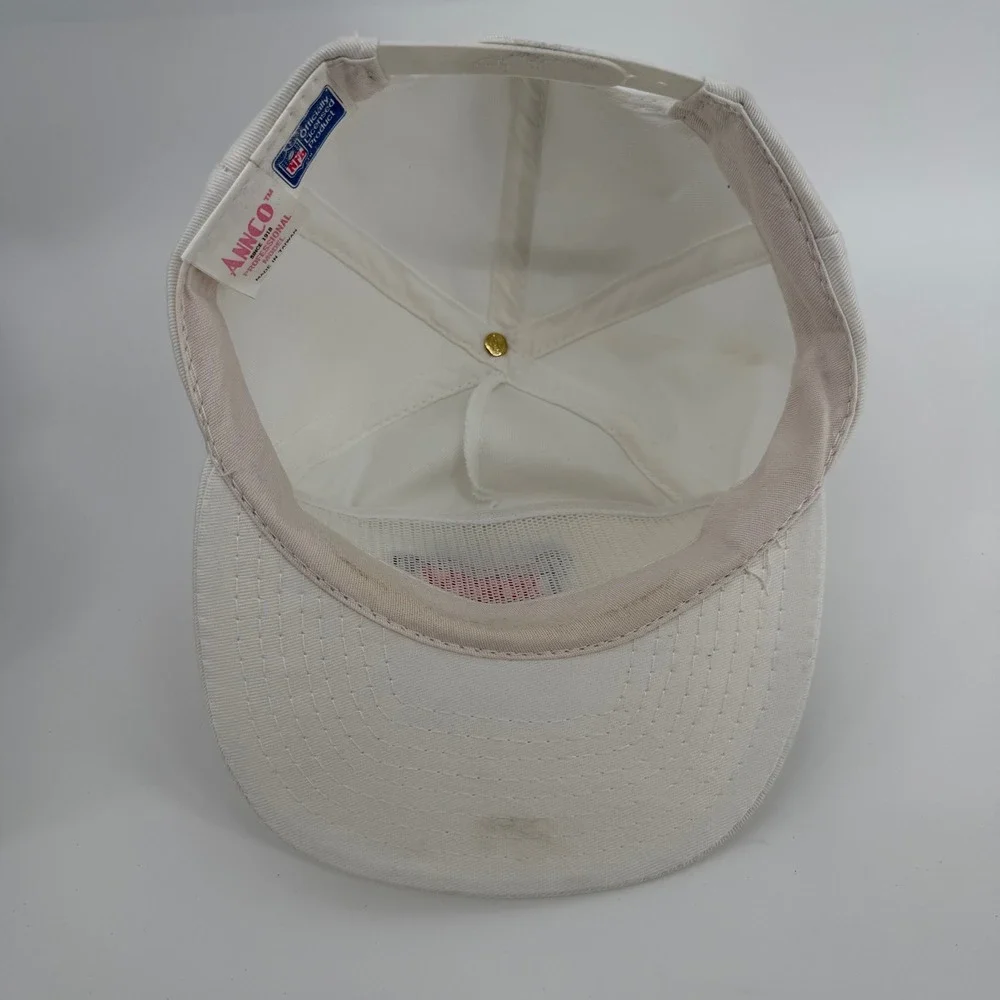 Vintage Annco Super Bowl XXIV Snapback Hat Mens OSFM‎ White 1989 NFL Embroidered